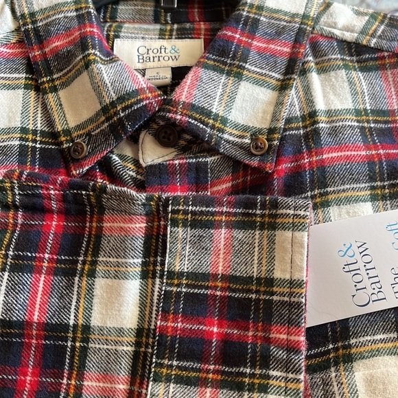 NWT Mens Plaid Extra Soft Flannel Long Sleeves
Button Down Shirt Size S - Picture 5 of 5